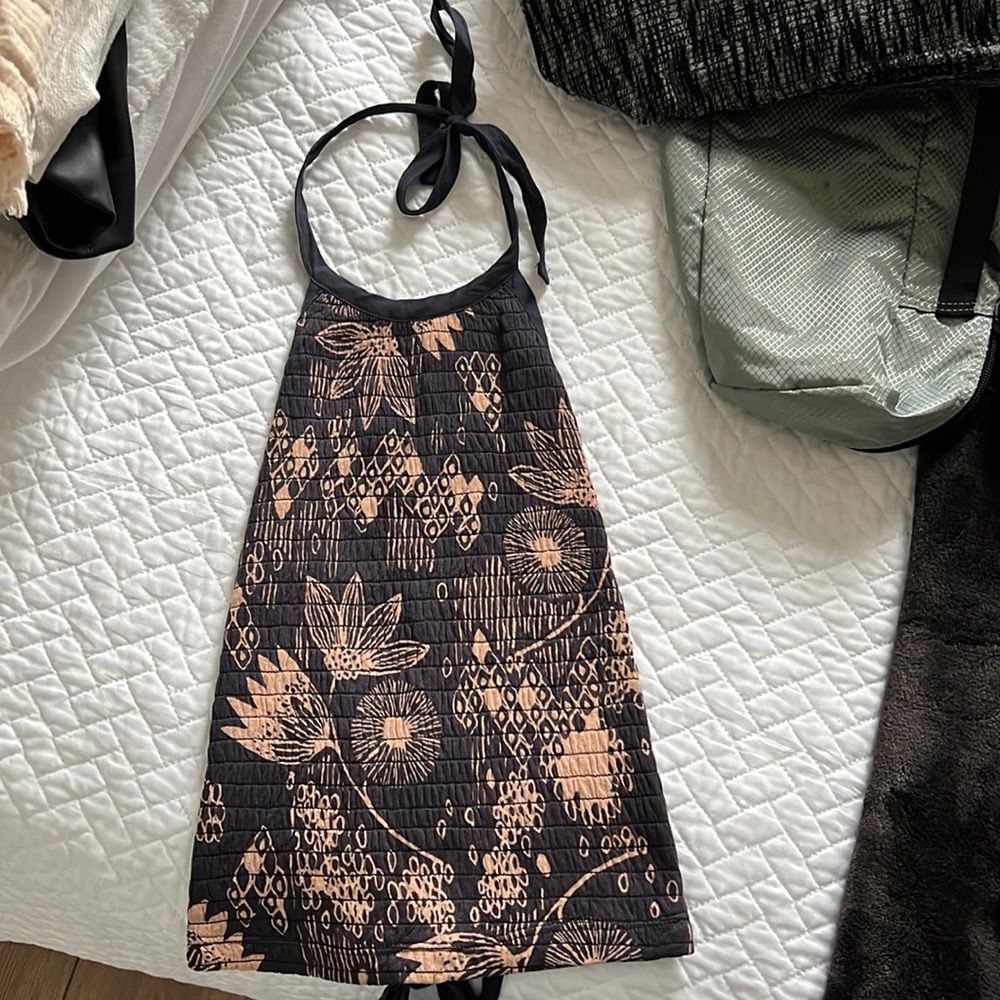 Open back halter top